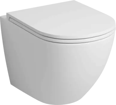 Унитаз подвесной Grossman Торнадо GR-4455MSQ с микролифтом, белый матовый