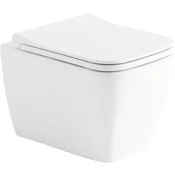 Подвесной унитаз Gural Vit Nova Slim белый с сиденьем микролифт