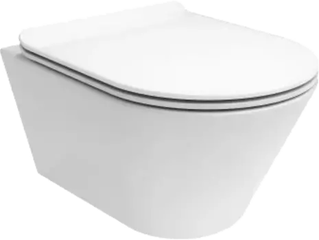 Унитаз подвесной KERAMA MARAZZI Plaza Modern PLMR.wc.02 безободковый, с микролифтом