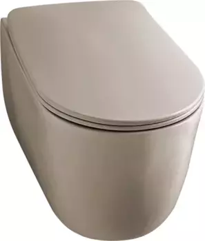 Унитаз подвесной Kerasan Nolita бежевый матовый (531481)