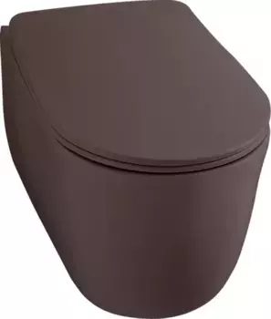 Унитаз подвесной Kerasan Nolita бургундский матовый (531475)