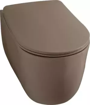 Унитаз подвесной Kerasan Nolita коричневый матовый (531488)