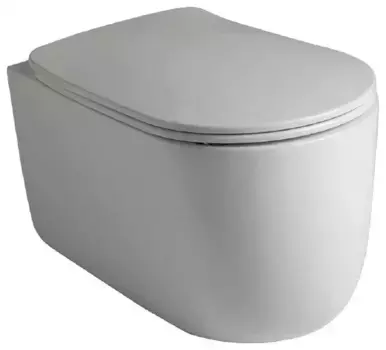 Унитаз подвесной Kerasan Nolita серый матовый (531459)