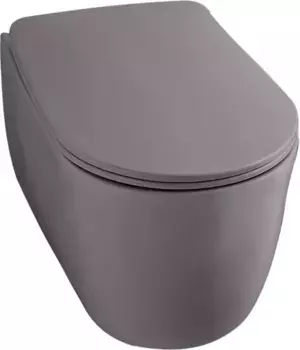 Унитаз подвесной Kerasan Nolita серый матовый (531489)