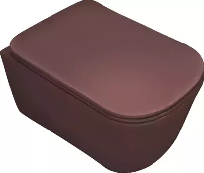 Унитаз подвесной Kerasan Tribeca бургундский матовый (511475)