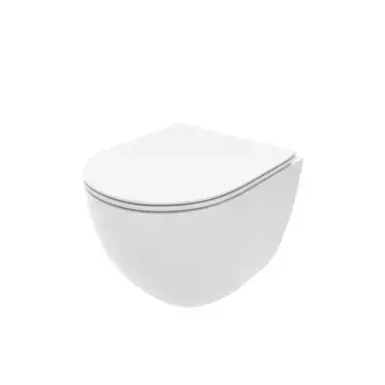 Унитаз подвесной Maretti Elena безободковый с микролифтом, EA10PBM67-844, белый