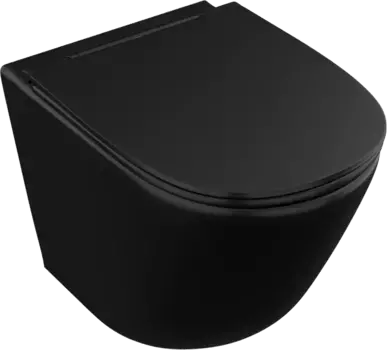 Унитаз подвесной Owl 1975 Vind Cirkel-H Matt Black OWLT190305