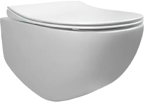 Унитаз подвесной Pestan Fluenta Rimless безободковый с сиденьем микролифт белый