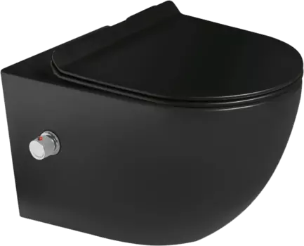 Унитаз подвесной SantiLine SL-5002MB-BD черный матовый