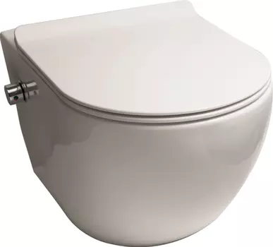 Унитаз подвесной SantiLine SL-5002SM-BD безободковый, с микролифтом