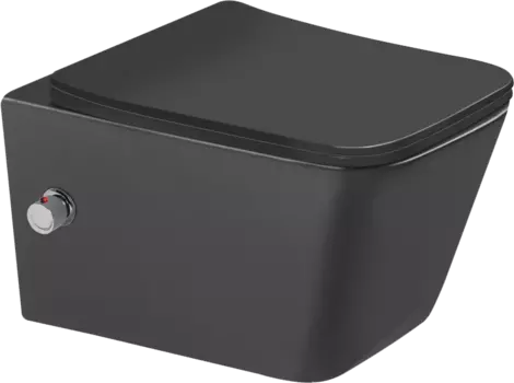 Унитаз подвесной SantiLine SL-5004MB-BD черный матовый