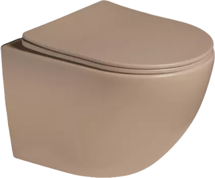 Унитаз подвесной SantiLine SL-5102 коричневый матовый