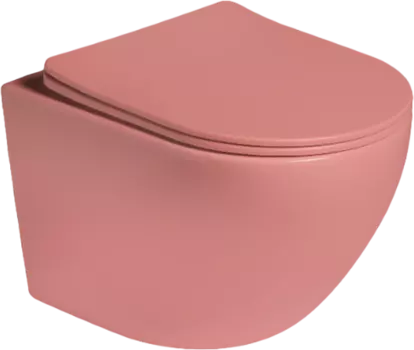 Унитаз подвесной SantiLine SL-5104 персиковый матовый