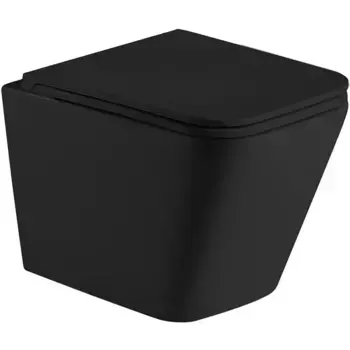 Унитаз подвесной Weltwasser WW SK Gelbach 043 MT-BL безободковый, с микролифтом, черный матовый