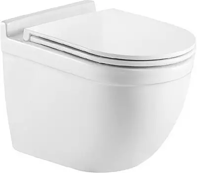 Унитаз подвесной Weltwasser WW SK Heimbach 004GL-WT безободковый, с микролифтом, белый глянец