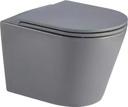 Унитаз подвесной Weltwasser Salzbach 043 с сиденьем микролифт, серый матовый