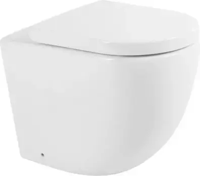 Унитаз приставной BelBagno Sfera-r с крышкой, белый (BB2141CBR)