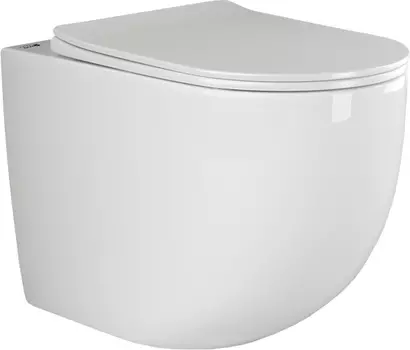 Унитаз приставной Ceramica Nova Mia с микролифтом, безободковый CN1810