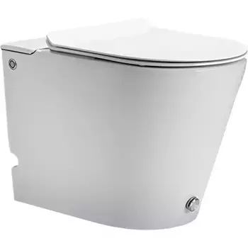 Унитаз приставной Cerutti SPA Argentera Pulse CT7267 с сиденьем микролифт, белый