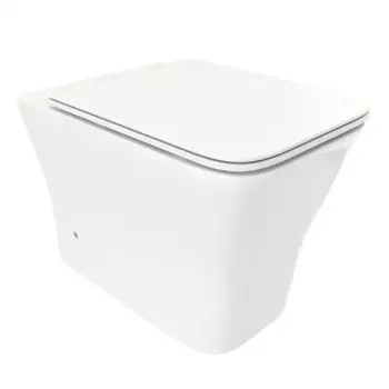 Унитаз приставной Cerutti SPA Marmolada безободковый с сиденьем микролифт белый