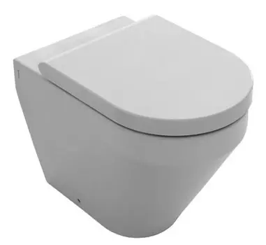 Унитаз приставной Hatria Daytime без сиденья белый