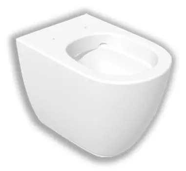 Унитаз приставной Hatria Fusion без сиденья белый