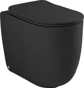 Унитаз приставной Kerasan Nolita черный матовый (531831)