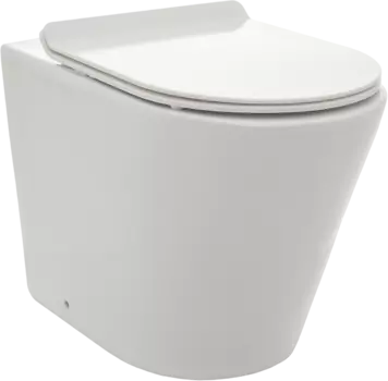 Унитаз приставной напольный AQUAme AQM3001 безободковый, с микролифтом