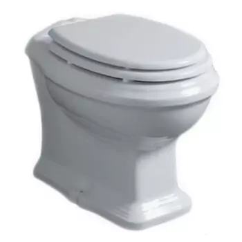 Унитаз приставной Simas Arcade с крышкой, белый (AR891)