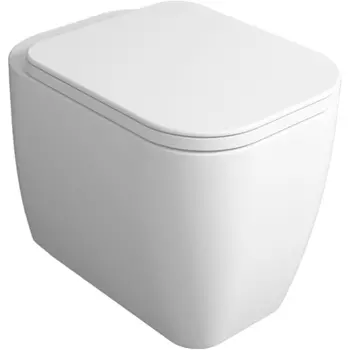 Унитаз приставной Simas Henges с крышкой белый