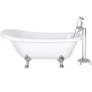 Ванна акриловая Cerutti SPA Classic 170х79 CT9322 белый, на львиных лапах хром