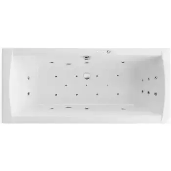Ванна акриловая Excellent Aquaria Lux Ultra 180х80 с гидромассажем белый - хром