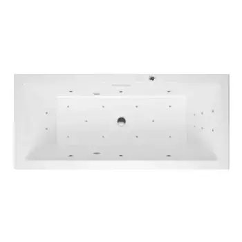 Ванна акриловая Excellent Heaven Slim Ultra 170х75 с гидромассажем белый - хром