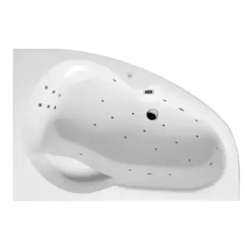 Ванна акриловая Excellent Newa Ultra R 160х95 с гидромассажем белый - хром