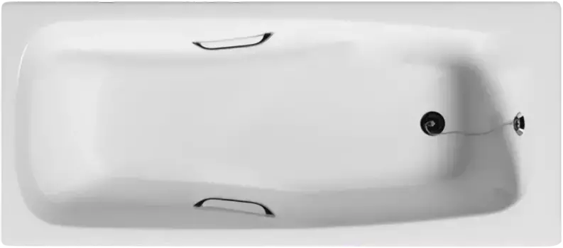 Ванна чугунная Goldman Saga 180х80 с отверстиями для ручек белый