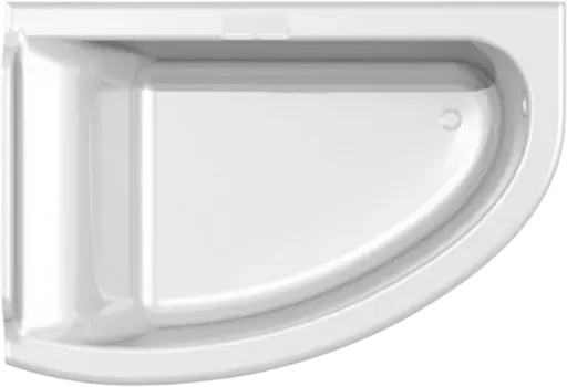 Ванна из искусственного камня Астра-Форм Анастасия 01010063 180x125 см, угловая, левая, встраиваемая, матовая белая, асимметричная, на ножках