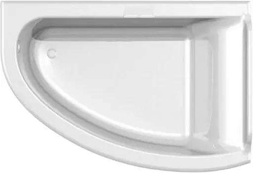 Ванна из искусственного камня Астра-Форм Анастасия 01010064 180x125 см, угловая, правая, встраиваемая, матовая белая, асимметричная, на ножках