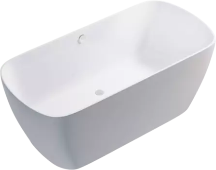 Ванна из искусственного камня Астра-Форм Антарес 01010074 160x75 см, отдельностоящая, матовая белая, на ножках