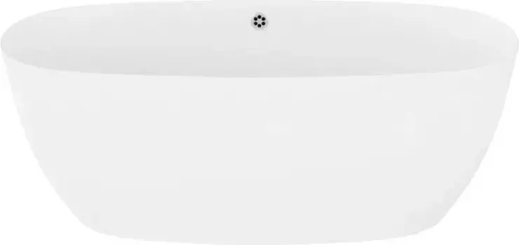 Ванна из искусственного камня Астра-Форм Атрия 160x75 см, отдельностоящая, белая, овальная, на ножках