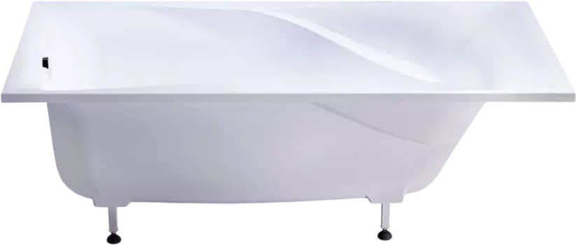 Ванна из искусственного камня Астра-Форм Вега Люкс 01010070 170x75 см, встраиваемая, матовая белая, на ножках