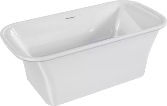 Ванна из искусственного камня Jacob Delafon Elite E6D364RU-00 180x85 см, отдельностоящая, белая, на ножках, со сливом-переливом, с донным клапаном