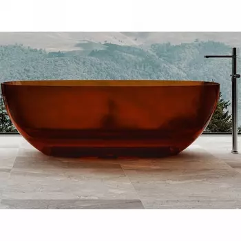 Ванна из полиэфирной смолы Abber Kristall 170х75 AT9703Opal коричневый