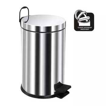 Ведро для мусора Berges 12 л хром