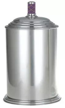 Ведро для мусора Berges Murano хром с фиолетовым