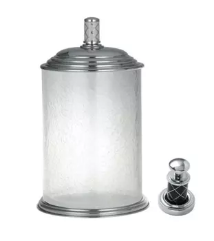 Ведро для мусора Boheme Murano хром с черным