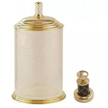 Ведро для мусора Boheme Murano золото с коричневым