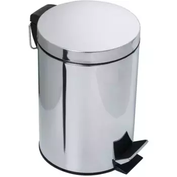Ведро для мусора педальное Fixsen Hotel 5L хром