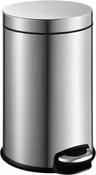 Ведро для мусора педальное Weltwasser Erfie 8L хром матовый