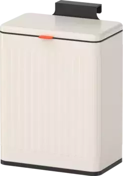 Ведро для мусора Weltwasser Vine 8L бежевый, молочный белый