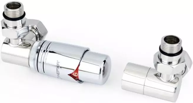 Терморегулятор Автоматический терморегулятор 3D левый G 1/2" НР х G 3/4" НГ (набор) (Без покрытия)